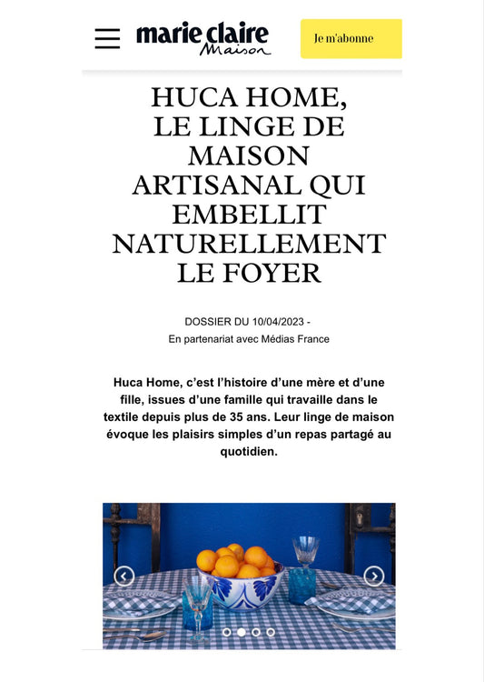HABLAN DE NOSOTRAS EN MARIE CLAIRE MAISON