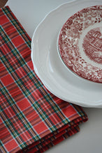 Load image into Gallery viewer, MANTEL ALGODÓN ESCOCÉS ROJO