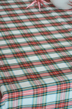 Load image into Gallery viewer, MANTEL ALGODÓN TARTÁN BLANCO
