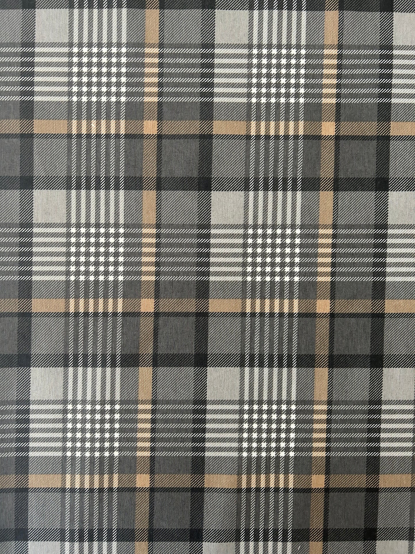 MANTEL ANTIMANCHAS TARTÁN GRIS