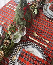 Carica l'immagine nel visualizzatore di Gallery, MANTEL ALGODÓN ESCOCÉS ROJO