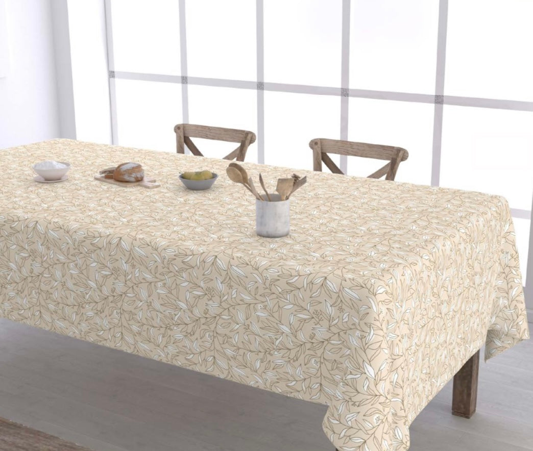 MANTEL ANTIMANCHAS ALMOND