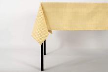 Cargar imagen en el visor de la galería, MANTEL ALGODÓN VICHY AMARILLO