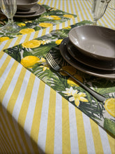 Cargar imagen en el visor de la galería, MANTEL RAYAS ZAG AMARILLO