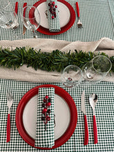 Cargar imagen en el visor de la galería, MANTEL ALGODÓN VICHY VERDE