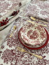 Cargar imagen en el visor de la galería, MANTEL CARTUJA ROJO