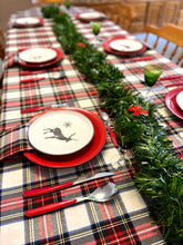 Carica l'immagine nel visualizzatore di Gallery, MANTEL ALGODÓN TARTÁN BLANCO