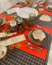 Carica l'immagine nel visualizzatore di Gallery, MANTEL ALGODÓN TARTÁN VERDE