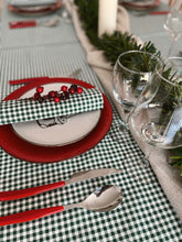 Cargar imagen en el visor de la galería, MANTEL ALGODÓN VICHY VERDE