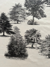 Load image into Gallery viewer, MANTEL ALGODÓN BLACK TREE
