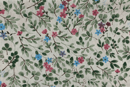 TELA AL CORTE ESTAMPADO FLORAL PEQUEÑO